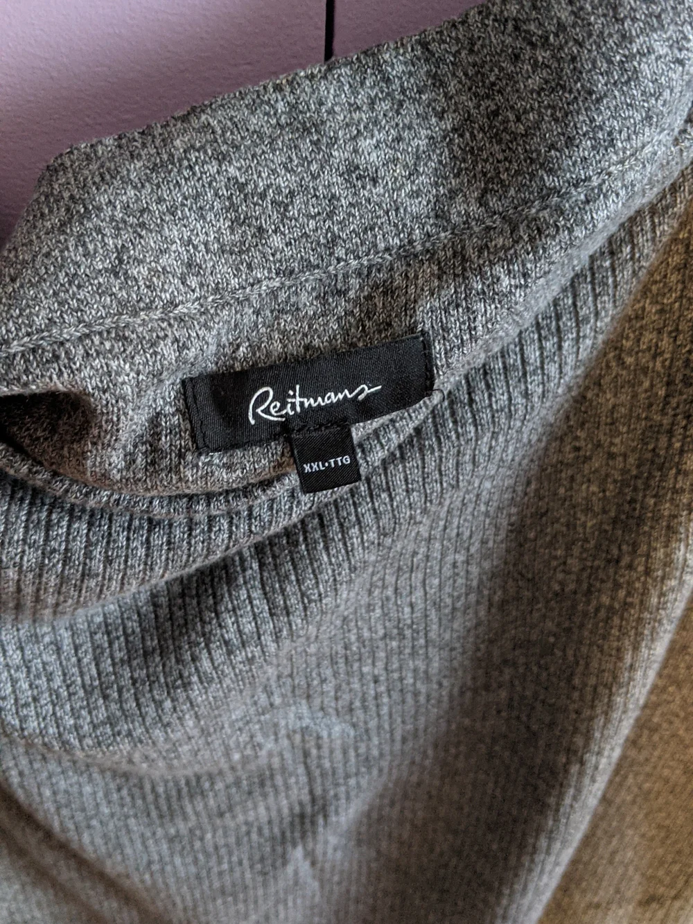 Reitmans Heather Grey Ribbed Tube Top - Picture 3 of 3